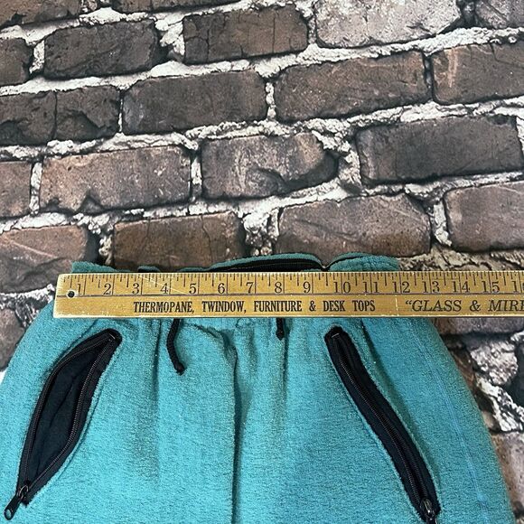 Vintage Polaris Polartec Blue Teal Fleece Sweatpants Snowmobile USA RARE Size M - Picture 10 of 13